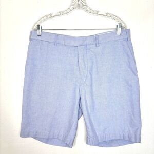 Polo Ralph Lauren Shorts Mens 36 Light Blue Oxford Chino Classic Preppy Golf
